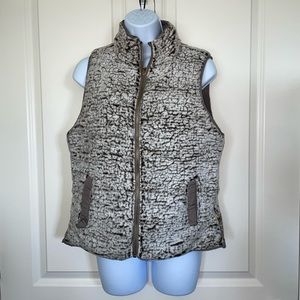 Tan Fuzzy Vest